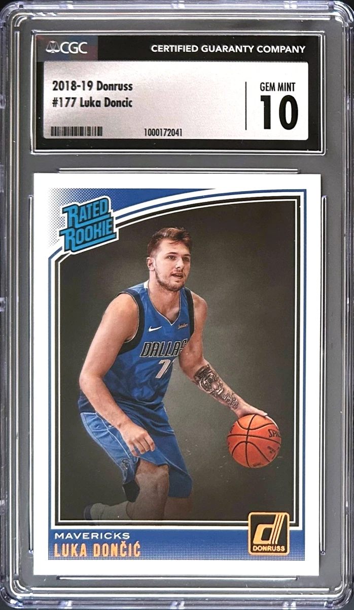 Luka Dončić 10 Graded Basketball Rookie Sports Trading Cards