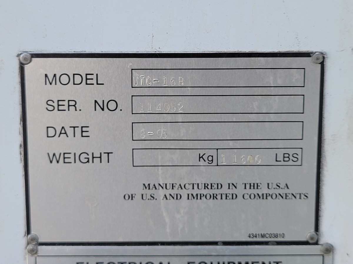 1995 MAZAK VTC-16B CNC Vertical Machining Center – Milling