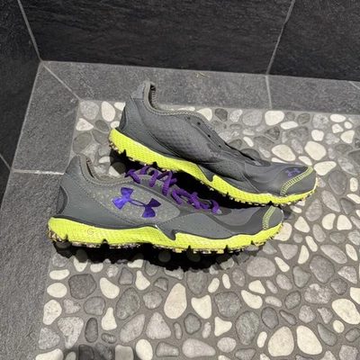 Under Armour Mujer Talla 10 Micro G Trail Gris Amarillo Zapatos para Correr - Imagen 1 de 4