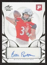 2024 Leaf Trinity Pristine Evan Prater Autograph