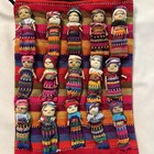 Guatemalan Worry Dolls Crossbody Bag Handmade 15 Dolls Multi-colored  — photo 2