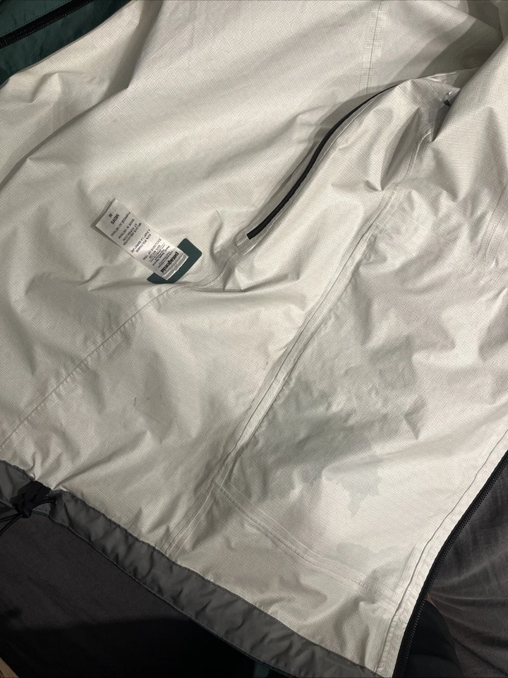 Patagonia Jacket Mens Medium Green Full Zip Torrentshell  H2No Rain Coat 84935 - Image 4 of 4