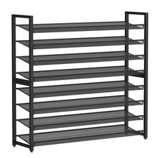 Metal Shoe Rack,Large 8 Tier Shoe Organizer, Heavy Duty Metal 4-Tie... Fast Ship