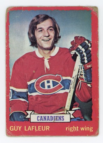 Guy Lafleur #72 1973 O-Pee-Chee card