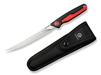 CIVIVI Shawka 14C28N Red Aluminum Filetiermesser Fischmesser klappbar - 01WE1559