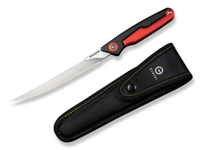 CIVIVI Shawka 14C28N Red Aluminum Filetiermesser Angelmesser Fisch Rot C22029B-1 - Bild 1 von 4