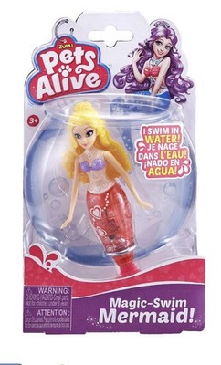 New ZURU PETS ALIVE MAGIC SWIM MERMAID ANASTASIA Water Activated Robotic Toy
