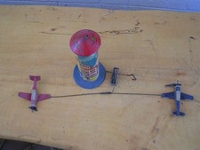 MARX Tin Lithographed Wind up toy Sky Hawk 2 Planes Parts 1930's