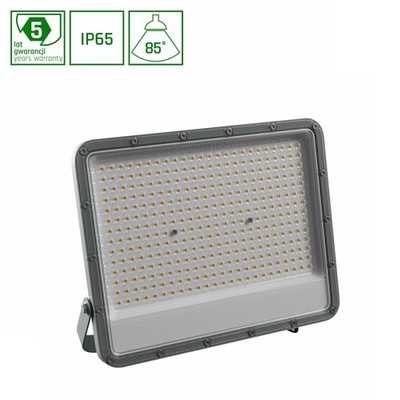 LED Fluter 200W Strahler 19000lm grau 85° 230V IP65 IK08 Kaltweiß 6000K