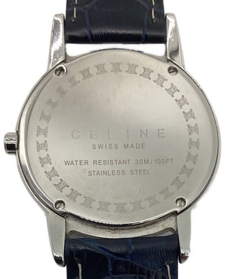 CELINE Triomphe Watch Quartz Mens/Ladies Analog Shell Round  display picture 1