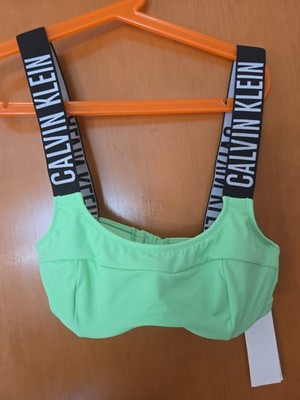 Calvin Klein Bralette Xs Bikini Oberteil Grün  Schwimm-bh NEU