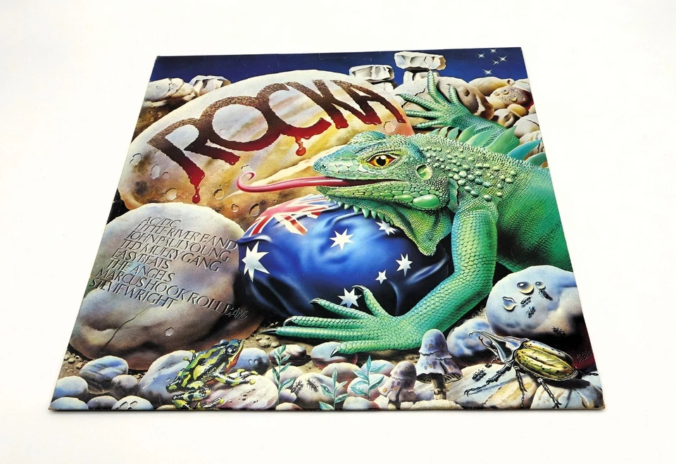 Rocka AC/DC Various Artists Vinyl LP Record 1976 OZ Blue Roo 1st Press + Insert - Image 4 of 4