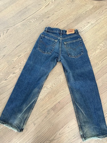Vintage Levis 565 Jeans Boys 14 (Fits 27x27) Medium W Regular Wide Leg 1998 - Picture 7 of 12