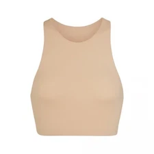 SKIMS Fits Everybody High Neck Bralette in Mica Racerback Size XL NWT