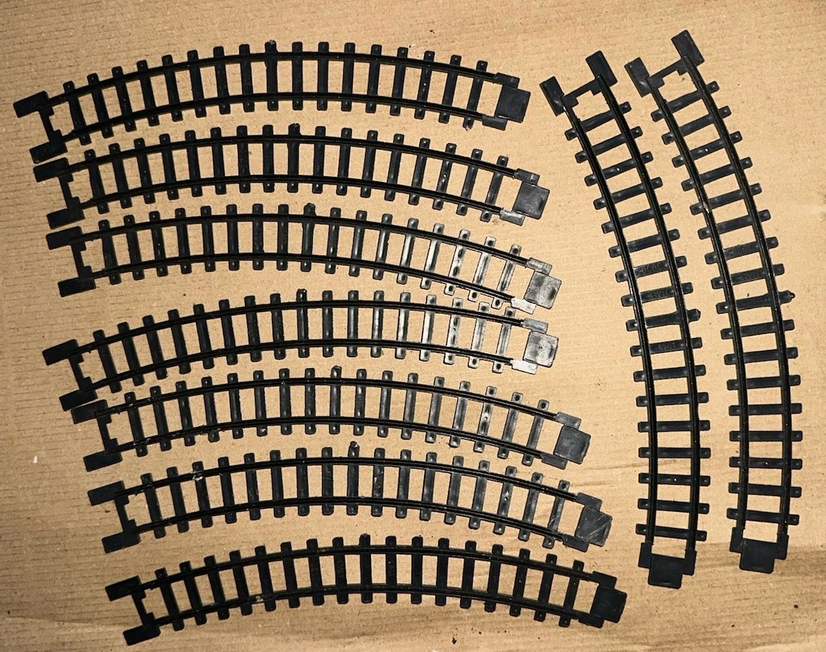 Lot De 50 Rails De Train électriques LIMA HO - Courbes Et Droits - 3030 3020