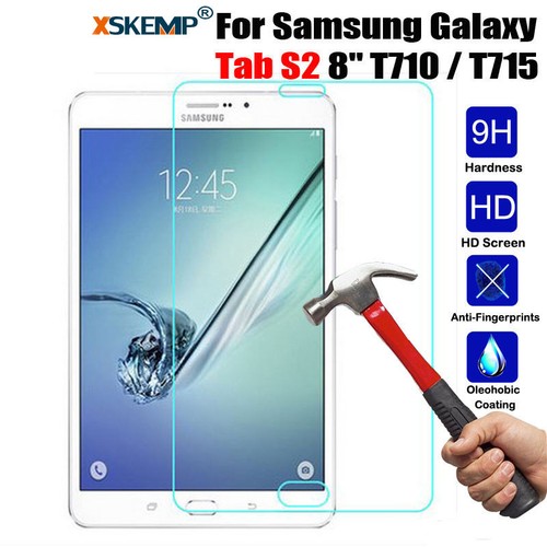 Samsung Galaxy Tab S2 8.0 T710 T715 TEMPERED GLASS Screen Protector Ultra Clear - Picture 1 of 12