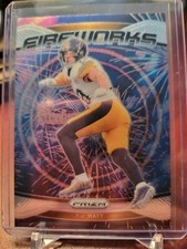 2024 Panini Prizm - Fireworks #15 T.J. Watt Pittsburgh Steelers