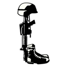 Fallen Hero Clear Bumper Sticker Military Vinyl Soldier Decal 5"
