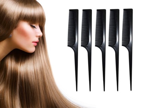 Sallys Black Salon Professional Hairdressing Barber / Rat Tail Hair Styling Comb - Picture 10 of 16