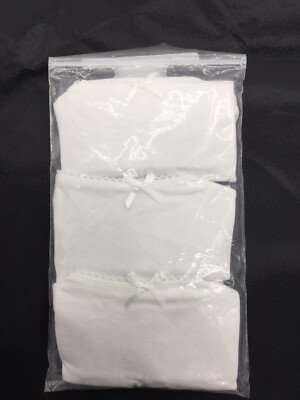 3 Pk Girls Toddlers White CAMI Camisole 100% Cotton SIZE 2T/3T FREE SHIPPING