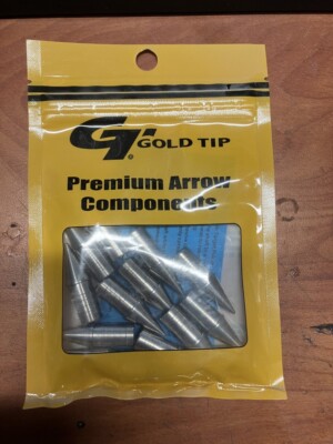 Gold Tip Glue In Points Triple X 150 grain 12 pack stainless
