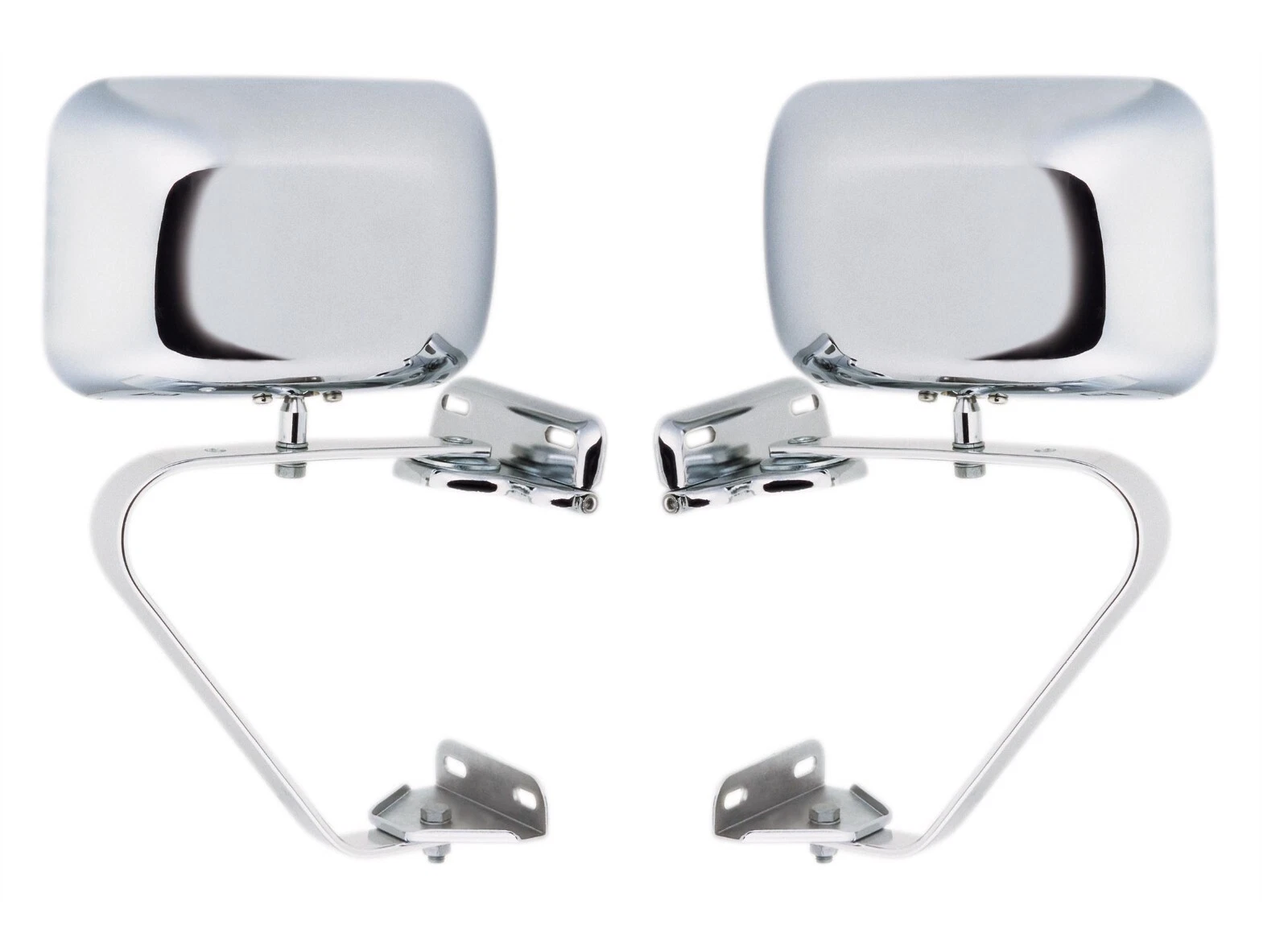UNIVERSAL TRUCK PICKUP VAN TOWING CHROME DOOR MIRRORS 2 POINT MOUNT PAIR
Opens in a new window or ta