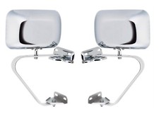 Universal Truck Pickup Van Towing Chrome Door Mirrors 2 Point Mount Pair Universal Truck Pickup Van Towing Chrome Door Mirrors 2 Point Mount Pair