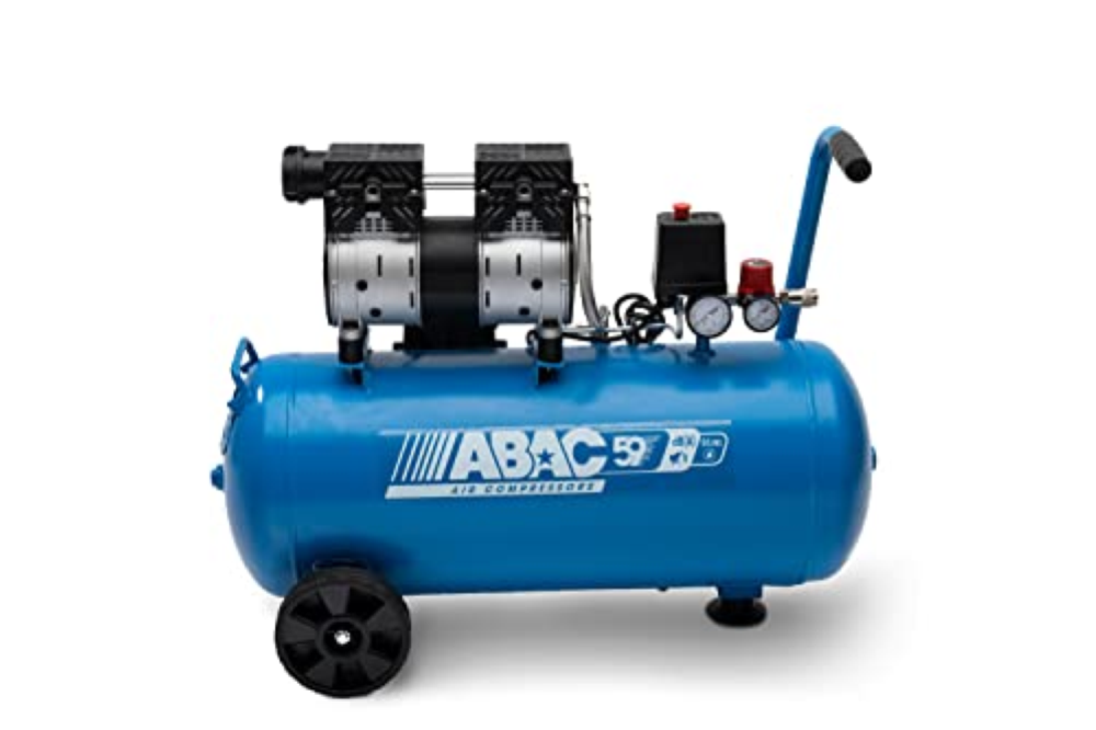 ABAC Compressore d'Aria Silenzioso EASE-AIR 50, Compressore Aria Oil-Free, Press