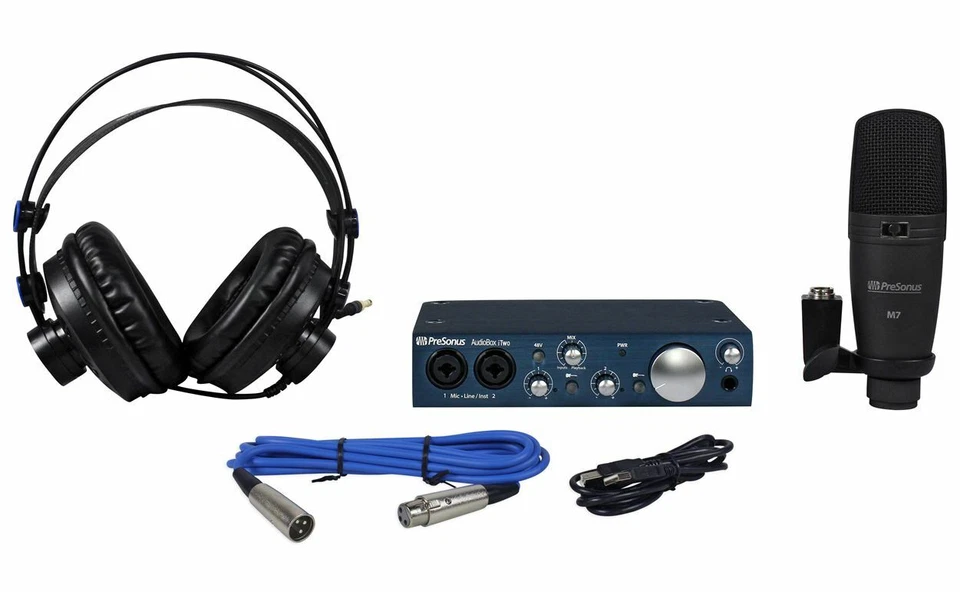 Kit de transmisión de grabación Presonus Audiobox ASMR con interfaz + micrófono + auriculares Foto 2 de 4