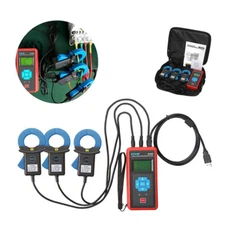 3 Channel Current Monitoring Recorder AC Clamp Leakage Current Meter Tester 500A