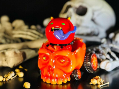 Yorozuya Skull Beast Fat & No Mushi Third Color GID Ver Figure H18CM Sofubi