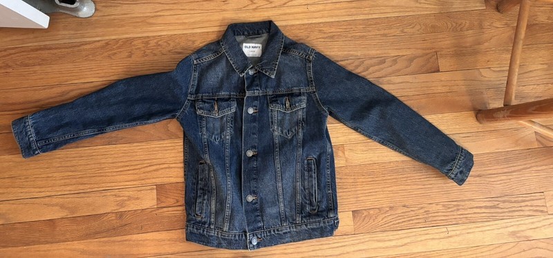 Old Navy Girl’s Blue Denim Jean Jacket Size Large 10-12, Preowned, Barely Worn
