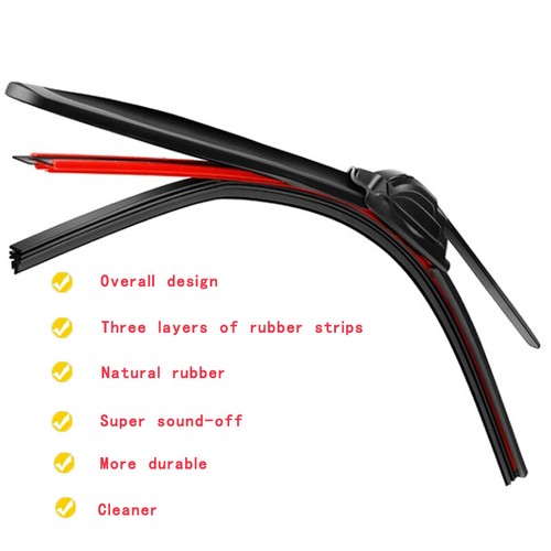 For Alpine A110 MK2 Coupe 2017-2022 Accessories Three Rubber Windshield Wipers - Picture 4 of 7