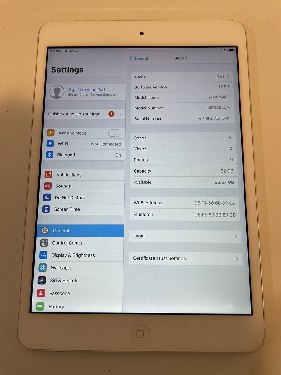Apple iPad mini 2 32GB, Wi-Fi, 7.9in - Silver 885909708277| eBay