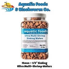 Ultra Multi-Shrimp Sinking Wafers, Plecos, Shrimp, Snails, Tropical Fish. JAR
