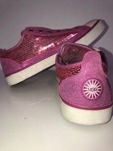 pink sequin tennis shoes