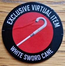 Roblox WHITE SWORD CANE exclusive RARE CODE - IMMEDIATE delivery