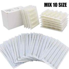 50pcs Mixed 3/5/7/9RL 5/7/9RS 5/7/9M1 Size Tattoo Needles Disposable Tattoo Tips