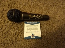IAN ANDERSON JETHRO TULL Signed MICROPHONE aqualung BECKETT CERTIFIED D71394 COA