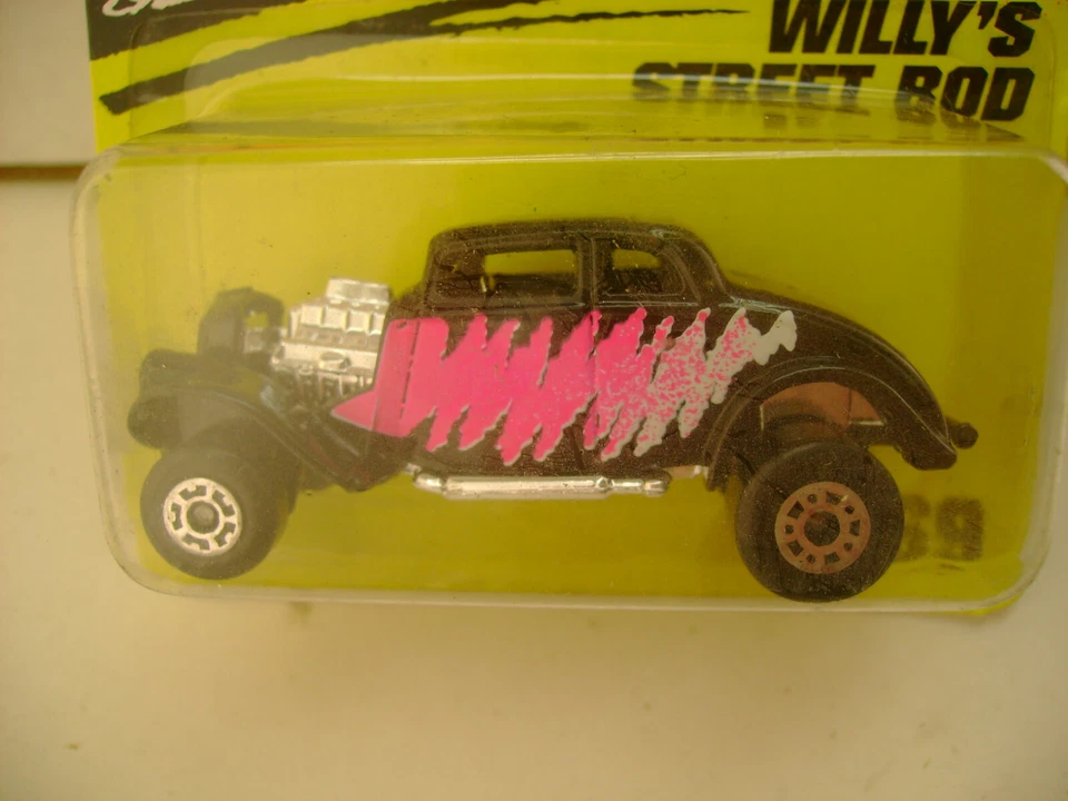 1994 MATCHBOX SUPERFAST #69 BLACK '33 WILLY'S STREET ROD NEW ON CARD - Image 2 of 3