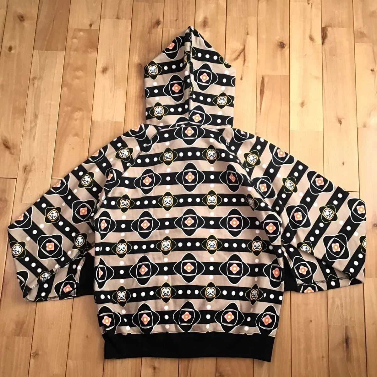 BAPE × kaws Milo Monogram full zip hoodie a bathing ape NIGO Size