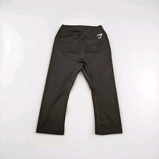 Gymshark Women's XS Training Cropped Leggings Black High Rise Capri B1A1U NWT