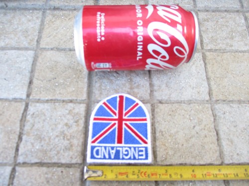 Nuovo lotto otto toppe scudo ricamate emblema bandiera paese 3"X2,5" - Foto 12 di 12