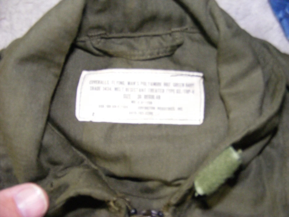 TRAJE DE VUELO MONO DE AVIADOR VINTAGE O PROTOTIPO 36R. HELICOPTOR Foto 3 de 4