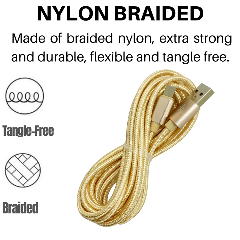 3/6Pack 10ft USB Fast Charger Cable For iPhone 13 11 XR iPad Charging Data Cord - Image 2 of 4