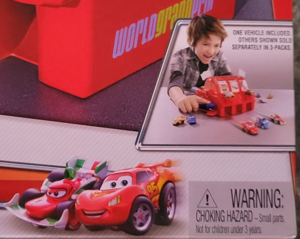 Disney CARS Micro Drifters World Grand Prix Multi Car Launcher Toy