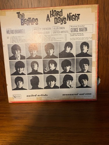 THE BEATLES A Hard Day's Night LP United Artists UAL3366 - Imagen 2 de 2