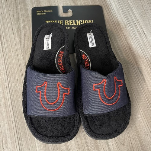 True Religion Men's Slides Slippers 