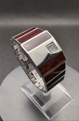 Nixon Rotolog Teak Inlay Direct Time Technology Surf Skater