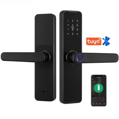 Bluetooth Lock Biometric Fingerprint Keyless Access Password IC Card 8 Language
